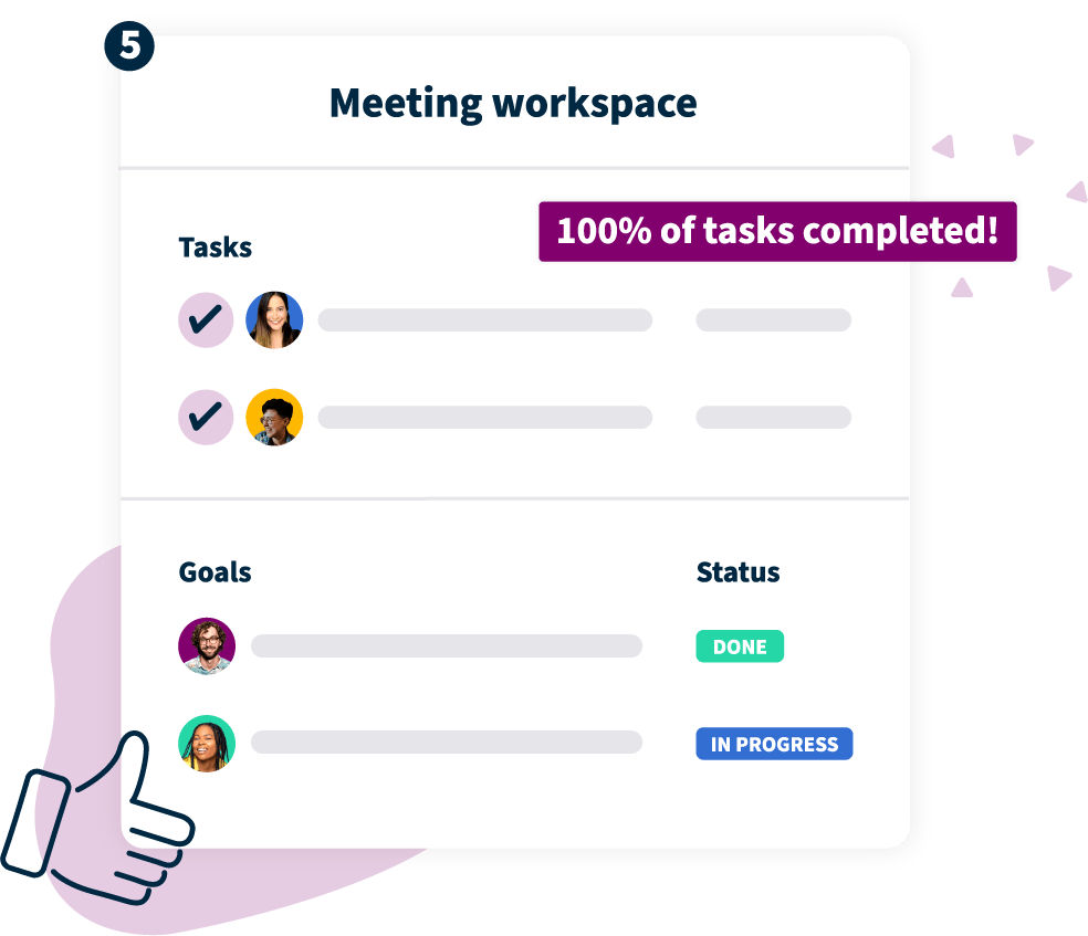 Meeting workspace illustration